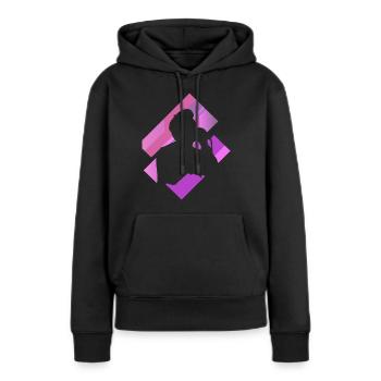 Voix Ténor Karaoké - Sweat à capuche Premium bio Femme - noir - Devant - Julia (174cm)