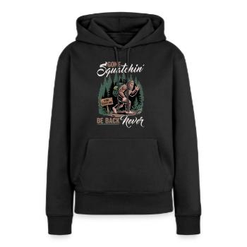 Bigfoot Sasquatch - Sweat à capuche Premium bio Femme - noir - Devant - Julia (174cm)