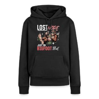 Bigfoot Sasquatch - Sweat à capuche Premium bio Femme - noir - Devant - Julia (174cm)