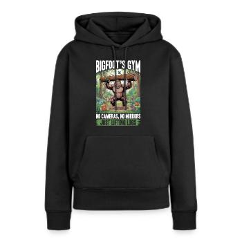 Bigfoot Sasquatch - Sweat à capuche Premium bio Femme - noir - Devant - Julia (174cm)
