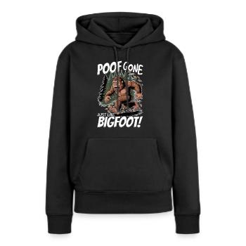 Bigfoot Sasquatch - Sweat à capuche Premium bio Femme - noir - Devant - Julia (174cm)