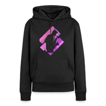 Jazz Brass Band Musique - Sweat à capuche Premium bio Femme - noir - Devant - Julia (174cm)