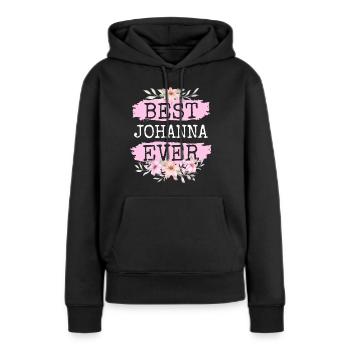 Johanna Gift Name Birthday - Women’s Premium Organic Hoodie - black - Front - Julia (174cm)