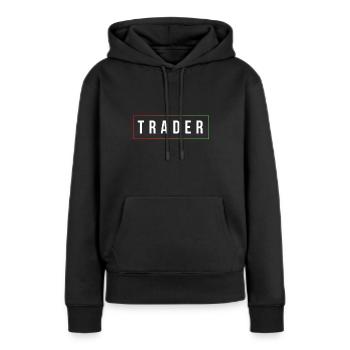 Minimaler einfacher Daytrader-Handel an der Börse - Frauen Premium Bio Hoodie - Schwarz - Vorne - Julia (174cm)