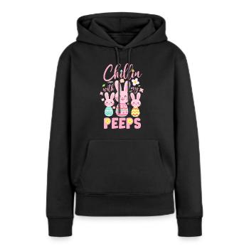 BUD Définition Nom personnalisé Drôle d’anniversaire - Sweat à capuche Premium bio Femme - noir - Devant - Julia (174cm)