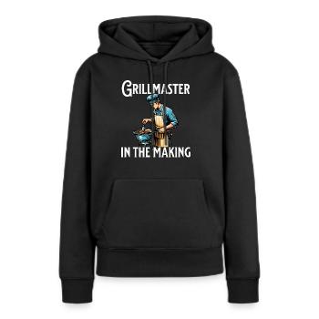 Grillmaster In The Making - Women’s Premium Organic Hoodie - black - Front - Julia (174cm)