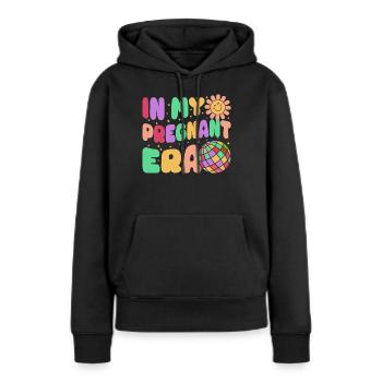 Schwangerschaft Schwanger Baby Familie Frauen - Frauen Premium Bio Hoodie - Schwarz - Vorne - Julia (174cm)