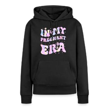 Schwangerschaft Schwanger Baby Familie Frauen - Frauen Premium Bio Hoodie - Schwarz - Vorne - Julia (174cm)