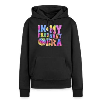 Schwangerschaft Schwanger Baby Familie Frauen - Frauen Premium Bio Hoodie - Schwarz - Vorne - Julia (174cm)