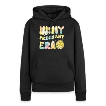 Schwangerschaft Schwanger Baby Familie Frauen - Frauen Premium Bio Hoodie - Schwarz - Vorne - Julia (174cm)
