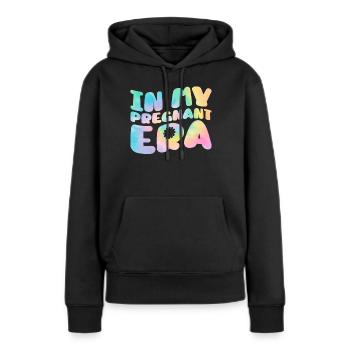 Schwangerschaft Schwanger Baby Familie Frauen - Frauen Premium Bio Hoodie - Schwarz - Vorne - Julia (174cm)