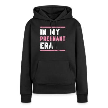 Schwangerschaft Schwanger Baby Familie Frauen - Frauen Premium Bio Hoodie - Schwarz - Vorne - Julia (174cm)