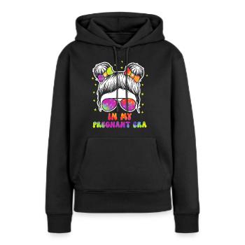 Schwangerschaft Schwanger Baby Familie Frauen - Frauen Premium Bio Hoodie - Schwarz - Vorne - Julia (174cm)