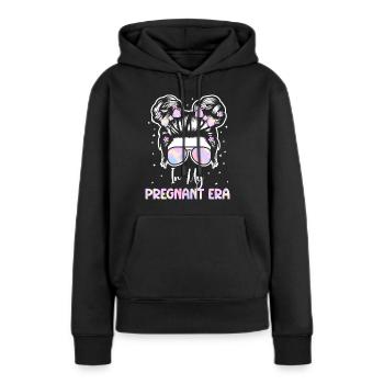Schwangerschaft Schwanger Baby Familie Frauen - Frauen Premium Bio Hoodie - Schwarz - Vorne - Julia (174cm)