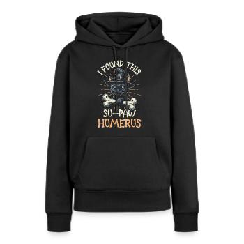 Halloween Cat Witch Humor Saying Funny - Women’s Premium Organic Hoodie - black - Front - Julia (174cm)