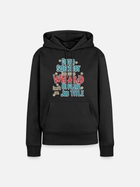 Data Scientist Wizard Data Science - Frauen Premium Bio Hoodie - Schwarz
