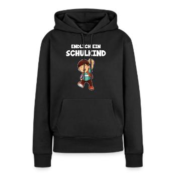 Schulanfang Schulbeginn Schulänfänger Geschenk - Frauen Premium Bio Hoodie - Schwarz - Vorne - Julia (174cm)