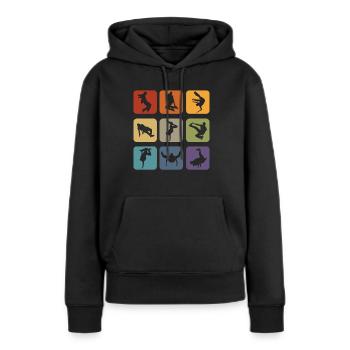 Breakdancer Breakdance B-Boying Tänzer Geschenk - Frauen Premium Bio Hoodie - Schwarz - Vorne - Julia (174cm)