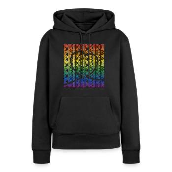 Gay Pride - Frauen Premium Bio Hoodie - Schwarz - Vorne - Julia (174cm)