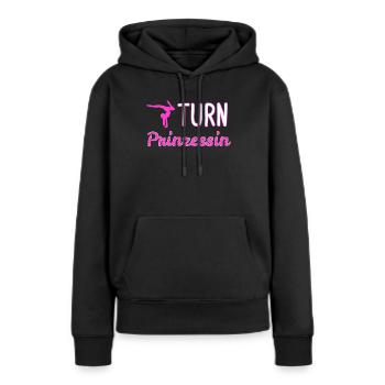 Turnen Kunstturnen Bodenturnen Geschenk - Frauen Premium Bio Hoodie - Schwarz - Vorne - Julia (174cm)
