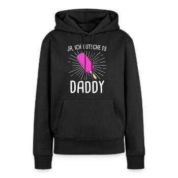 BDSM Girl Fetisch Submissive Geschenk - Frauen Premium Bio Hoodie - Schwarz - Vorne - Julia (174cm)