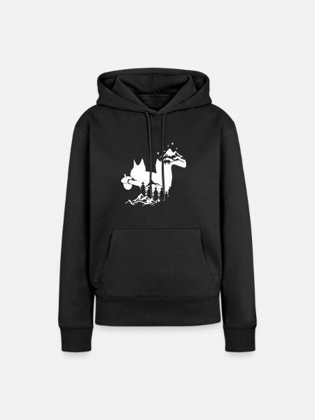Eichhörnchen - Frauen Premium Bio Hoodie - Schwarz
