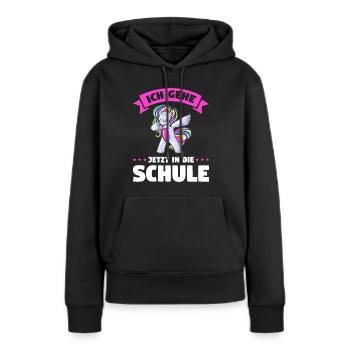 Schulkind Schulanfang Schulanfänger Schultüte - Frauen Premium Bio Hoodie - Schwarz - Vorne - Julia (174cm)