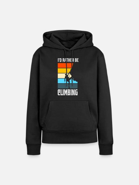 Climbing Climbing Cadeau - Sweat à capuche Premium bio Femme - noir