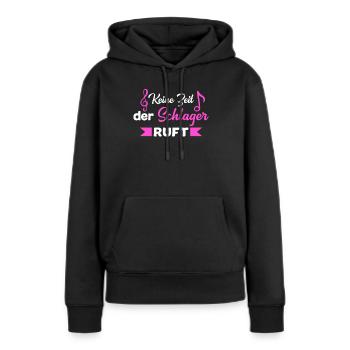 Schlagerparty Schlager Schlagermusiker Geschenk - Frauen Premium Bio Hoodie - Schwarz - Vorne - Julia (174cm)