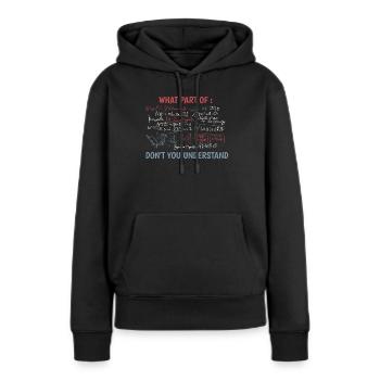 Funny Complex Equation Math Teacher - Women’s Premium Organic Hoodie - black - Front - Julia (174cm)
