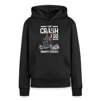 Quad-Quad-Radtour Quad Geschenk - Frauen Premium Bio Hoodie - Schwarz - Vorne - Julia (174cm)