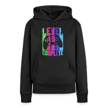 Gaming 16. Geburtstag Zocken Gamer Gamepad Zocker - Frauen Premium Bio Hoodie - Schwarz - Vorne - Julia (174cm)