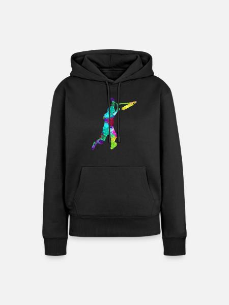 Stuntscooter PopArt - Frauen Premium Bio Hoodie - Schwarz