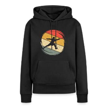 Fencing Fencing Sport Vintage - Women’s Premium Organic Hoodie - black - Front - Julia (174cm)