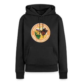 Monarque papillon monarque américain papillon monarque - Sweat à capuche Premium bio Femme - noir - Devant - Julia (174cm)