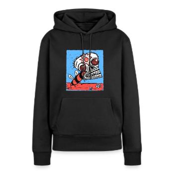 insecte - Sweat à capuche Premium bio Femme - noir - Devant - Julia (174cm)