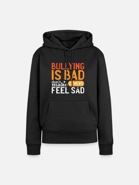 Nationaler Bully-Monat - Frauen Premium Bio Hoodie - Schwarz