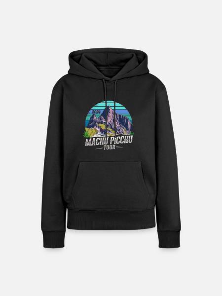 Machu Picchu Tour 2024 - Frauen Premium Bio Hoodie - Schwarz