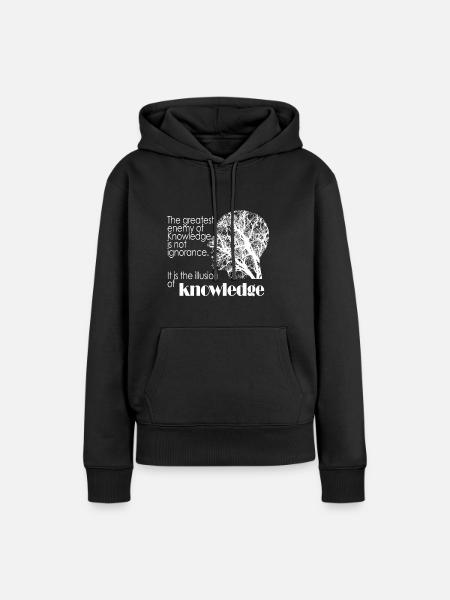 Enemy of knowledge - Frauen Premium Bio Hoodie - Schwarz