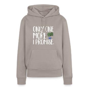Monstera Deliciosa Albo Plante d’intérieur botanique - Sweat à capuche Premium bio Femme - taupe - Devant - Julia (174cm)