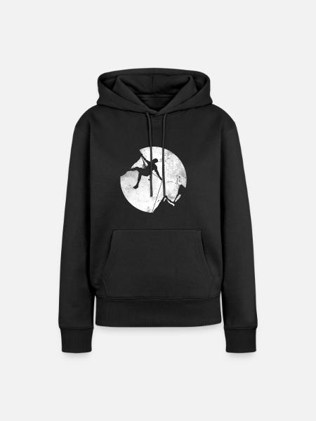 Gift climber boulderer climbing bouldering - Women’s Premium Organic Hoodie - black