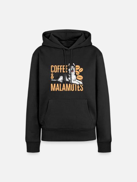 Alaskan Malamute Hund - Frauen Premium Bio Hoodie - Schwarz