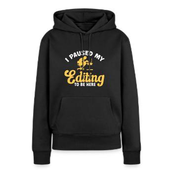 Video Editor Filmemacher Videofilmer - Frauen Premium Bio Hoodie - Schwarz - Vorne - Julia (174cm)