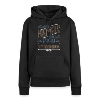 großmutter anerkennung ehemann schwanger smeilie - Frauen Premium Bio Hoodie - Schwarz - Vorne - Julia (174cm)