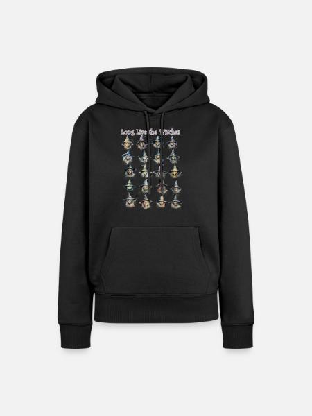 Lang leben die Hexen - Frauen Premium Bio Hoodie - Schwarz