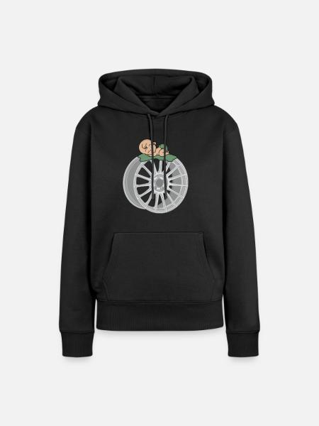 Baby - Frauen Premium Bio Hoodie - Schwarz