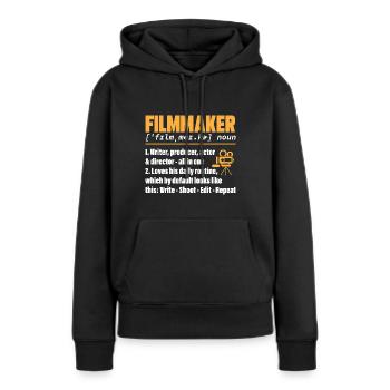 Video Editor Filmemacher Videofilmer - Frauen Premium Bio Hoodie - Schwarz - Vorne - Julia (174cm)