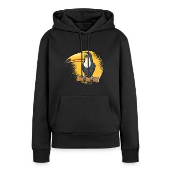 Tukan Vogel Regenwald - Frauen Premium Bio Hoodie - Schwarz - Vorne - Julia (174cm)