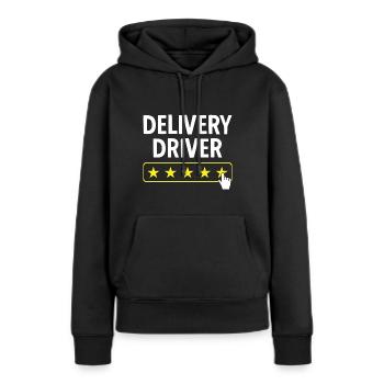 Lieferant Paket Lieferung - Frauen Premium Bio Hoodie - Schwarz - Vorne - Julia (174cm)