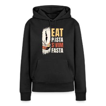 Nageurs nageurs - Sweat à capuche Premium bio Femme - noir - Devant - Julia (174cm)